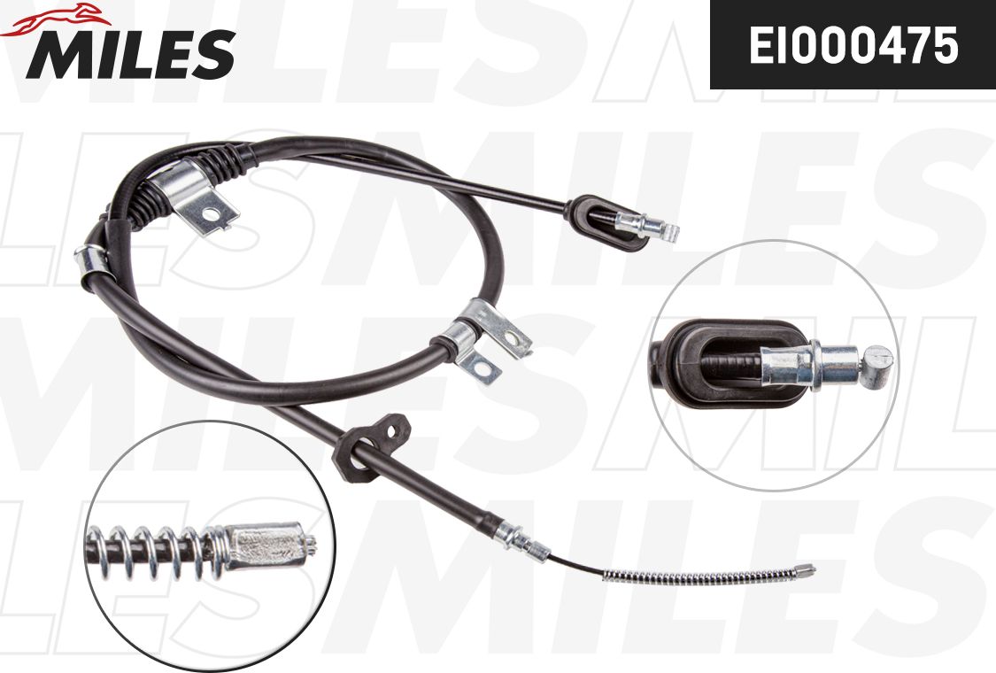 Трос ручника (тросик ручного тормоза) Miles. Артикул EI000475