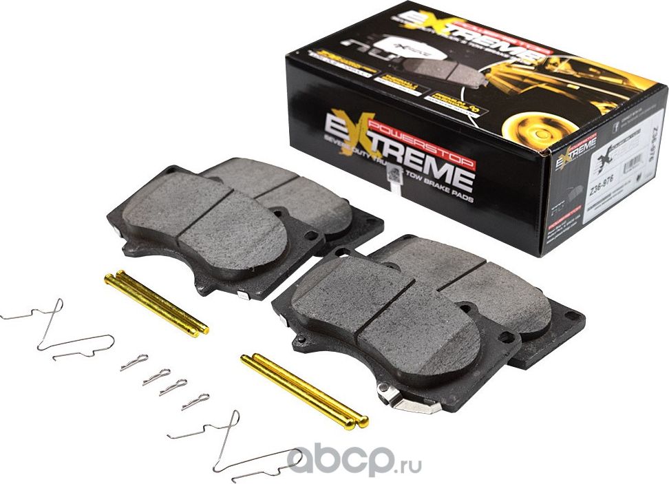 Передние керамические колодки Extreme Truck & Tow Z36 PowerStop 36-976. Артикул 36976