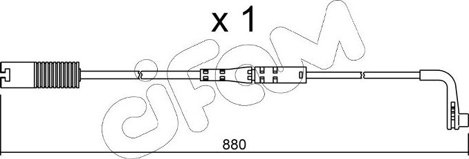 Датчик износа тормозных колодок  Metelli. Артикул SU.207