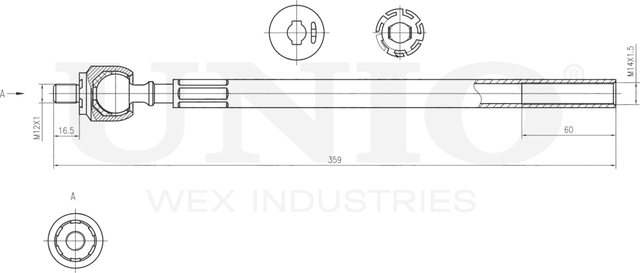 Тяга рулевая (Unio). Артикул SSP-30033