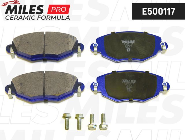 Тормозные колодки Miles (Керамика). Артикул E500117