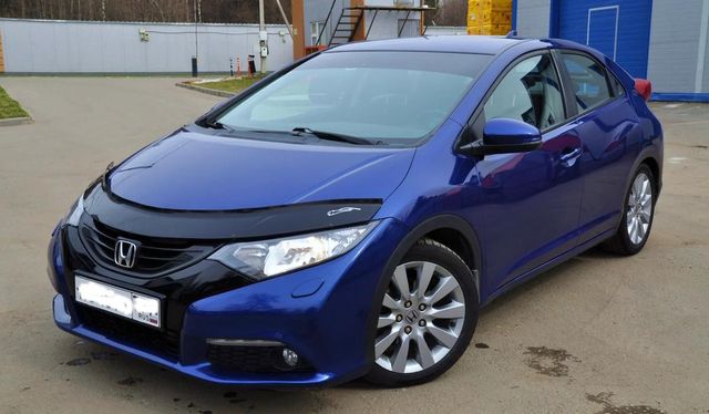 Дефлектор VT52 для капота Honda Civic IX хэтчбек 2011-2017. Артикул HD17VT