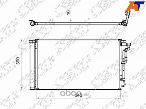 Радиатор кондиционера HYUNDAI ELANTRA 16- (SAT). Артикул STHN313940