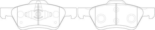 Тормозные колодки FIT передние для Mazda Tribute I 2000-2008. Артикул FP1047