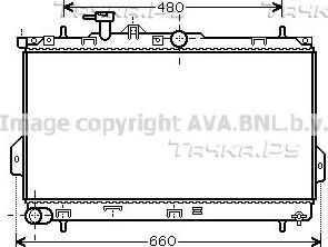 Радиатор охлаждения двигателя AVA. Артикул HY2097