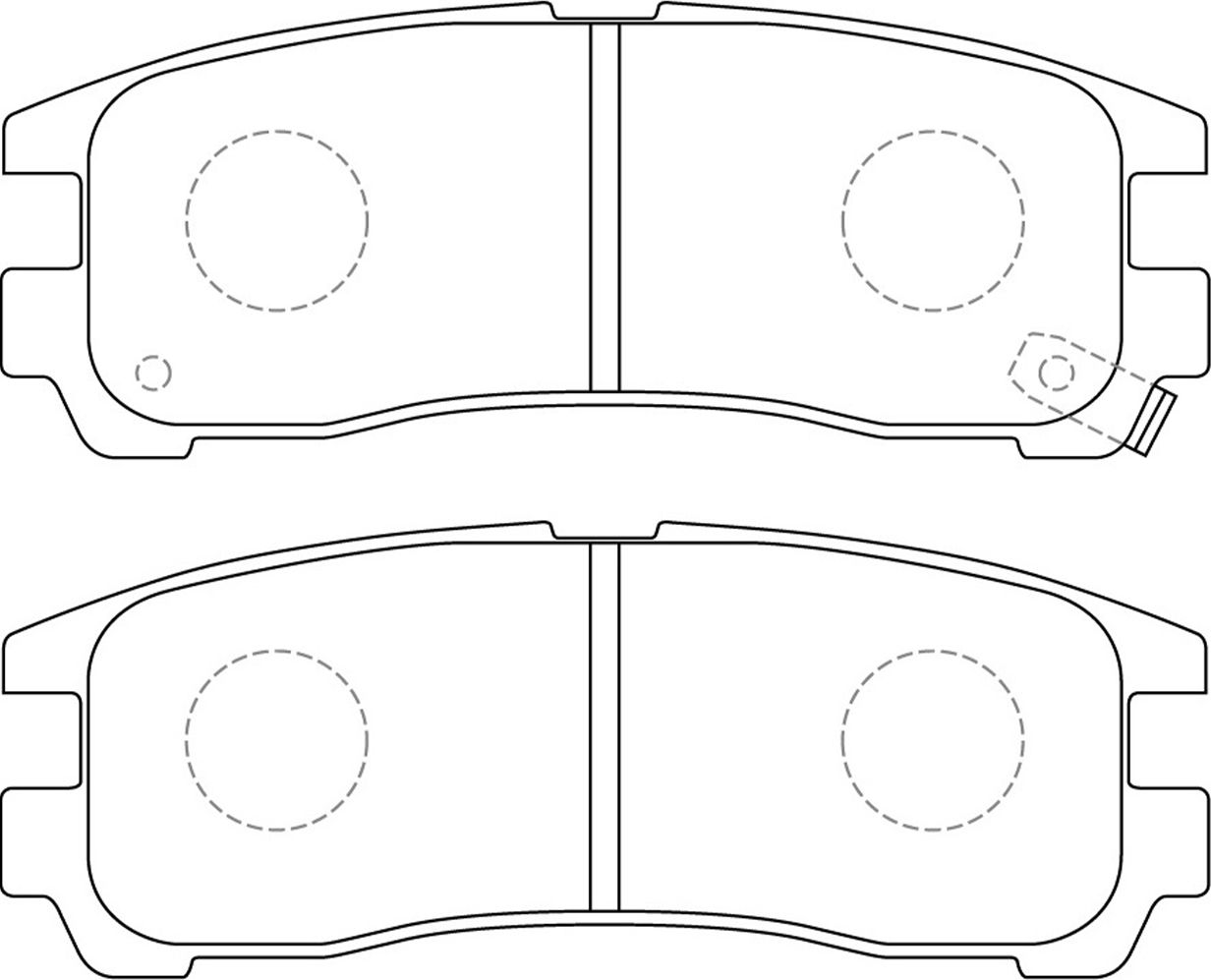 Тормозные колодки NiBK. Артикул PN3174