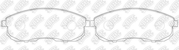 Тормозные колодки NiBK. Артикул PN2474