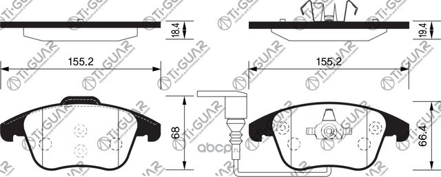 Тормозные колодки (TI-Guar). Артикул TG1691