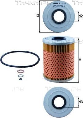 Масляный фильтр Mahle-Knecht. Артикул OX 68D