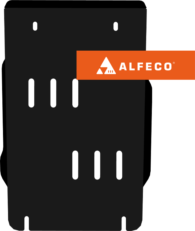 Защита Alfeco для КПП и раздатки Audi Q7 I 2009-2014. Артикул ALF.30.22