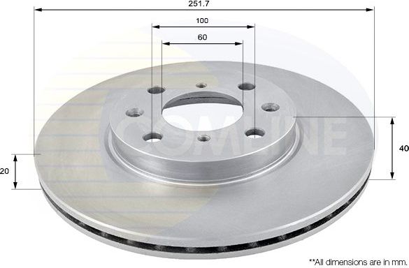 Тормозной диск Comline COATED. Артикул ADC0922V