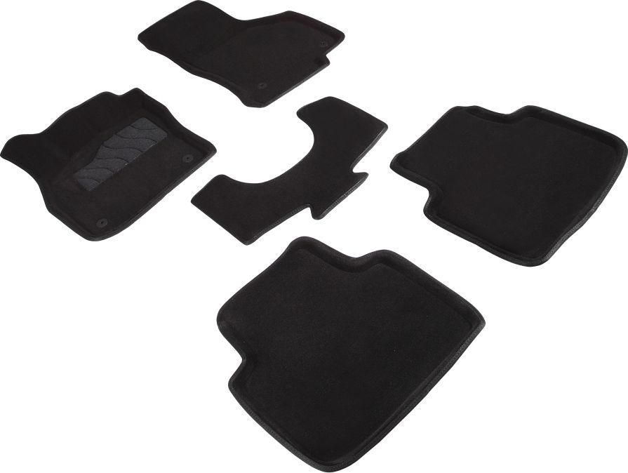 Коврики Seintex 3D ворсовые с бортиком для салона Skoda Superb III 2015-2026. Артикул 87328