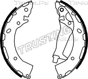 Тормозные колодки Trusting задние для Hyundai Getz I 2002-2010. Артикул 046.213