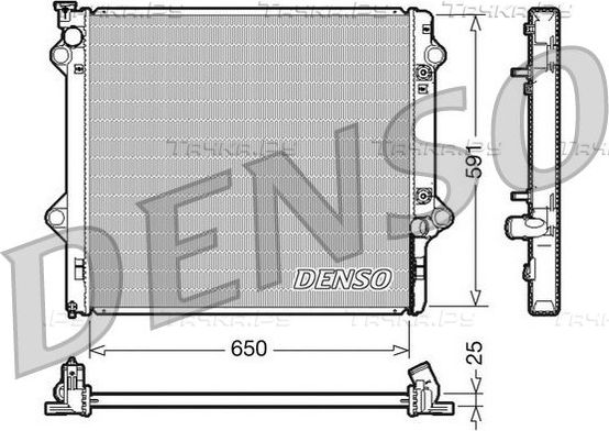 Радиатор охлаждения двигателя Denso (алюминий). Артикул DRM50046