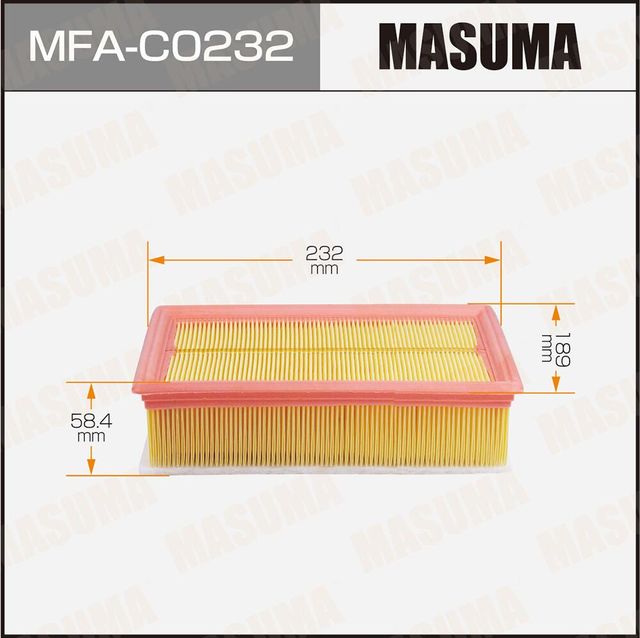 Воздушный фильтр Masuma. Артикул MFA-C0232