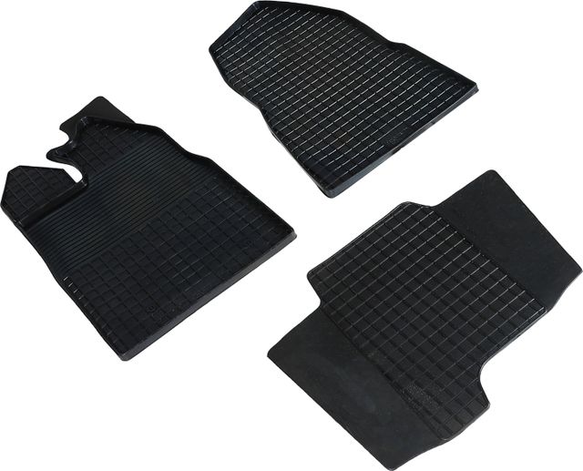 Коврики резиновые Seintex с узором сетка для салона Ford Tourneo Custom 2014-2016. Артикул 85852