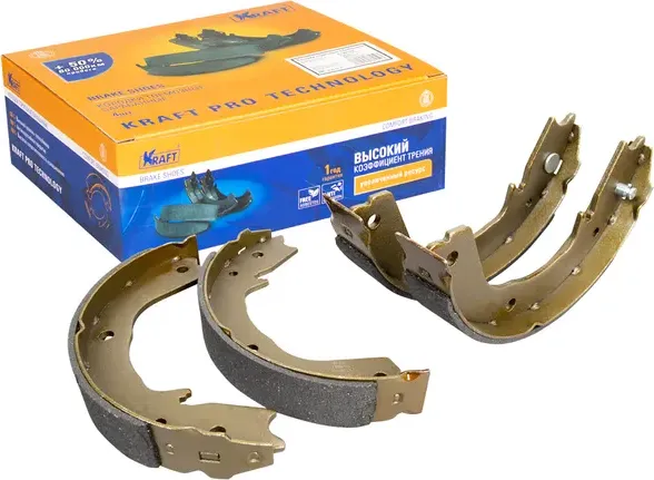 Колодки тормозные MITSUBISHI PAJERO III 00- бараб. (Kraft). Артикул KT091568