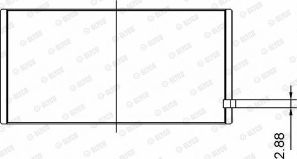 Вкладыши шатунные Glyco. Артикул 71-4295 STD
