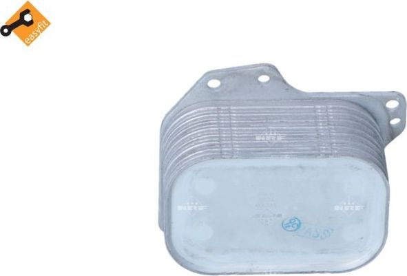 Радиатор масляный (маслоохладитель) для двигателя NRF (алюминий). Артикул 31267