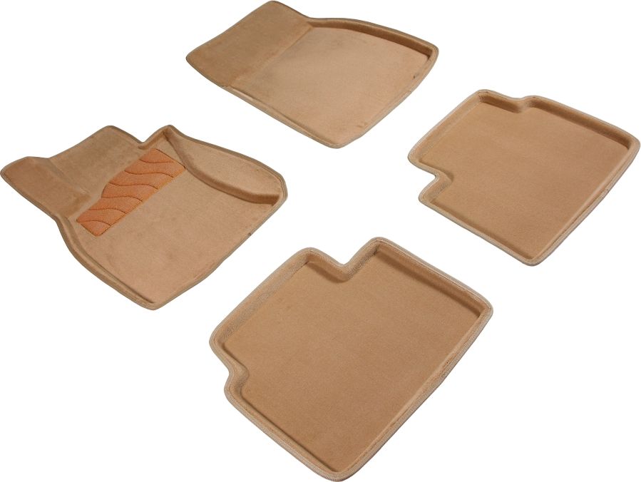 Коврики Seintex 3D ворсовые для салона Lexus LS IV 2006-2017. Бежевый. Артикул 84731