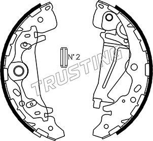 Тормозные колодки Trusting задние для Kia Carnival I 2003-2006. Артикул 049.161