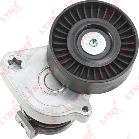 Натяжной ролик (натяжитель) приводного клинового зубчатого ремня LYNXauto. Артикул PT-3019