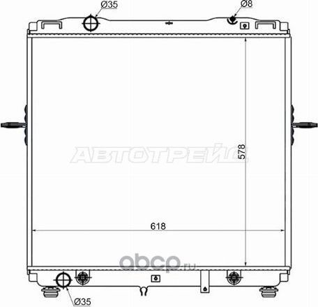 Радиатор KIA SORENTO 3.5  2002- (SAT). Артикул KI00051