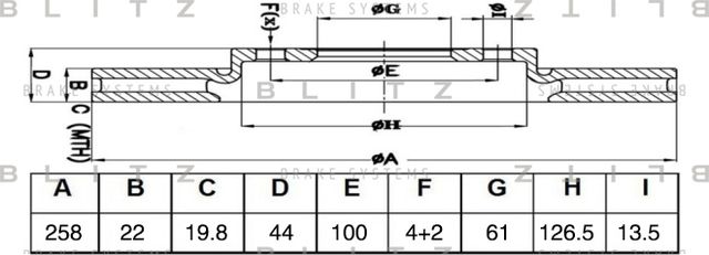 Диск тормозной RENAULT LOGAN 12- перед.вент. (Blitz). Артикул BS0507