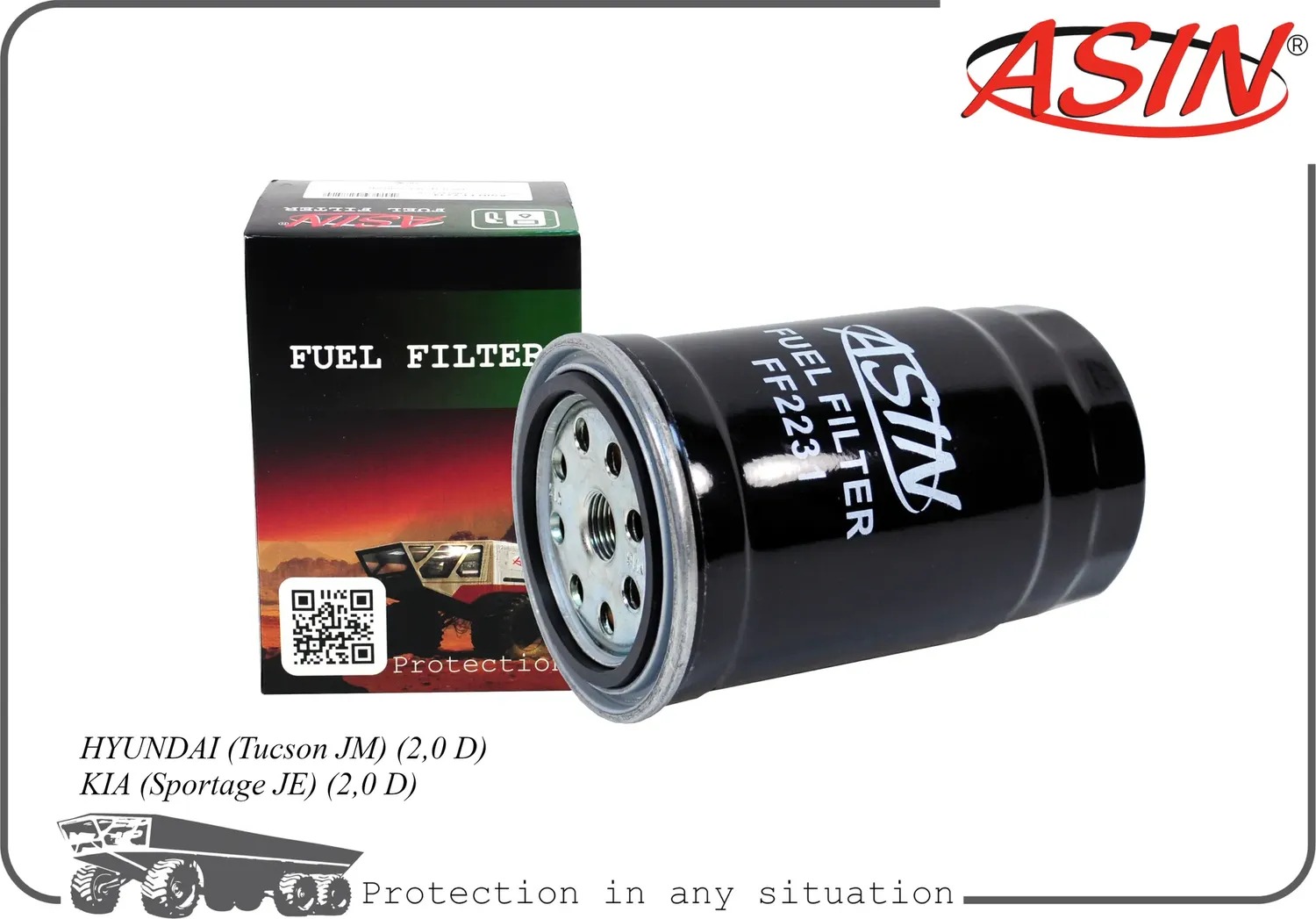 Фильтр топливный (Asin). Артикул ASINFF2231