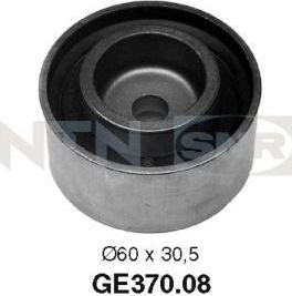 Направляющий (ведущий) ролик ремня ГРМ NTN / SNR. Артикул GE370.08