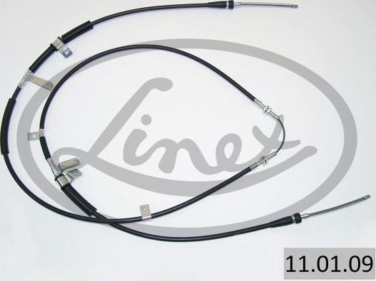 Трос ручника (тросик ручного тормоза) Linex задний для Daewoo Tico 1995-2000. Артикул 11.01.09