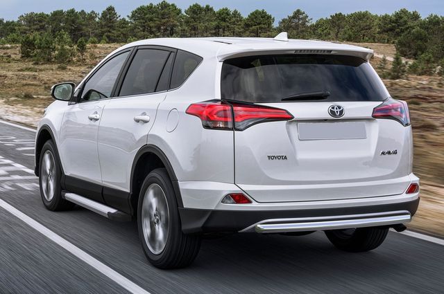 Пороги алюминиевые Rival Silver для Toyota Rav4 CA40 2015-2019. Артикул F173AL.5705.1