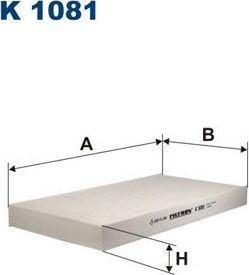 Салонный фильтр Filtron для Saab 9-3 II 2002-2015. Артикул K 1081