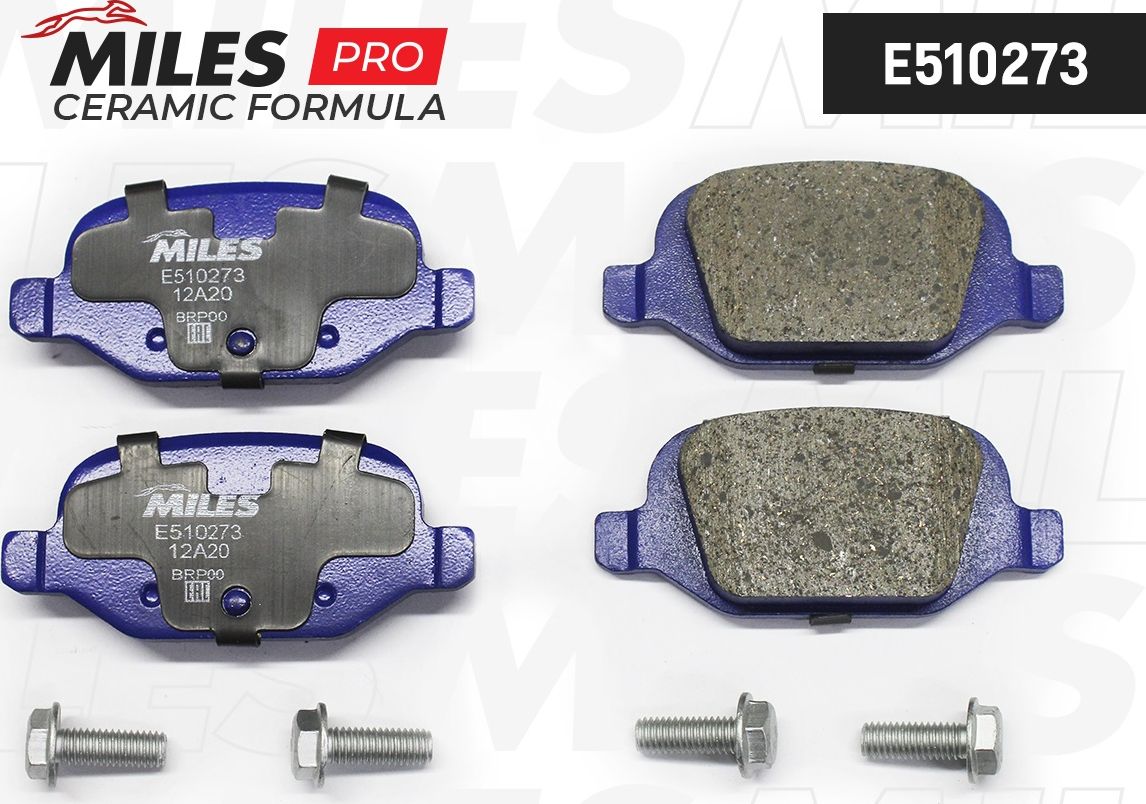 Тормозные колодки Miles (Керамика). Артикул E510273