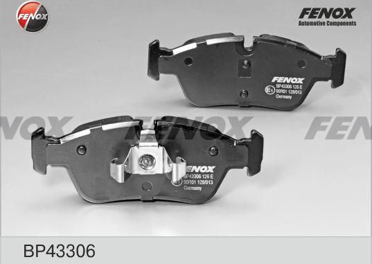 Тормозные колодки Fenox. Артикул BP43306