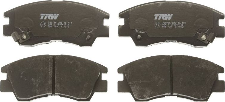 Тормозные колодки TRW COTEC. Артикул GDB729