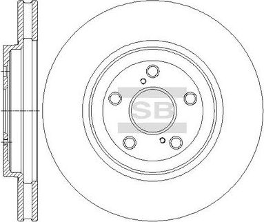 Тормозной диск Sangsin Hi-Q. Артикул SD4033