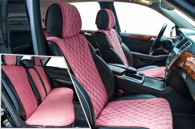 Накидки универсальные CarFashion Bullet Plus для авто, цвет Розовый/Розовый. Артикул 21745
