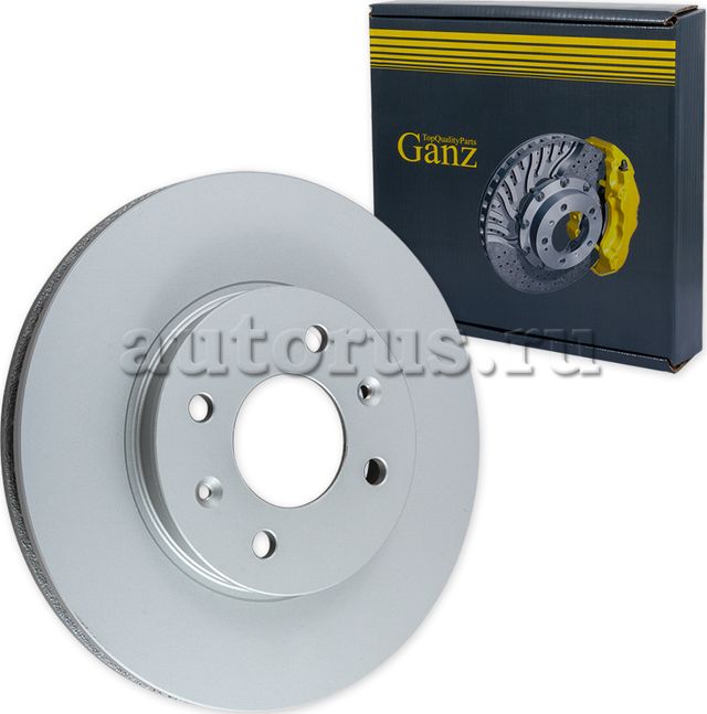 Диск тормозной передний с покрытием HYUNDAI Solaris/KIA RIO III /Vent D=256mm (Ganz). Артикул GIJ06070