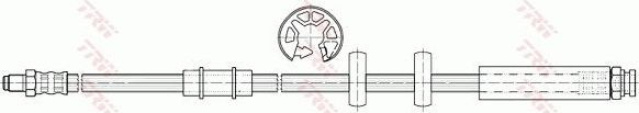 Тормозной шланг TRW передний правый/левый верхний для Fiat Ducato III 2006-2026. Артикул PHB497