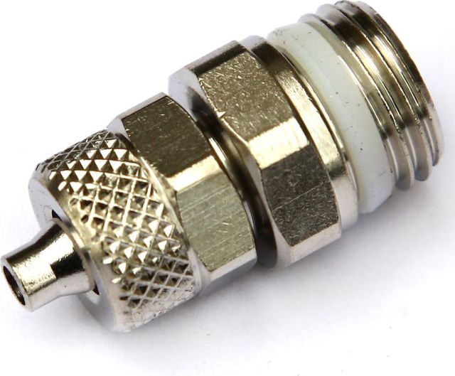 Соединение Camozzi 6/4-1/4 под гибкую трубку с уплотнительным кольцом. Артикул 1511 6/4-1/4