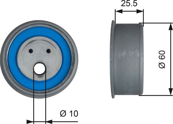 Натяжной ролик (натяжитель) ремня ГРМ Gates PowerGrip™. Артикул T42230