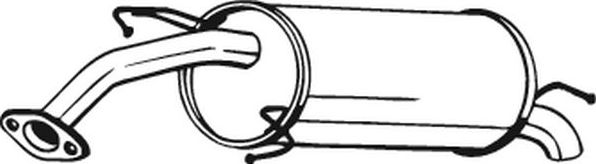 Глушитель Bosal для Daewoo Kalos 2002-2004. Артикул 141-219