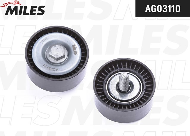 Направляющий (ведущий) ролик приводного поликлинового ремня Miles. Артикул AG03110
