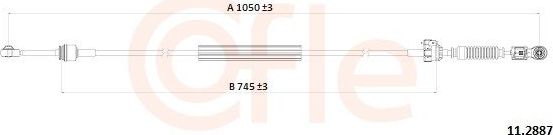 Трос переключения передач КПП Cofle для Renault Megane II 2002-2009. Артикул 92.11.2888