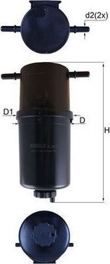 Топливный фильтр Mahle-Knecht. Артикул KL 873