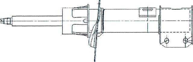 Амортизатор CTR задний левый для Daewoo Nubira III 2003-2004. Артикул GY0321G