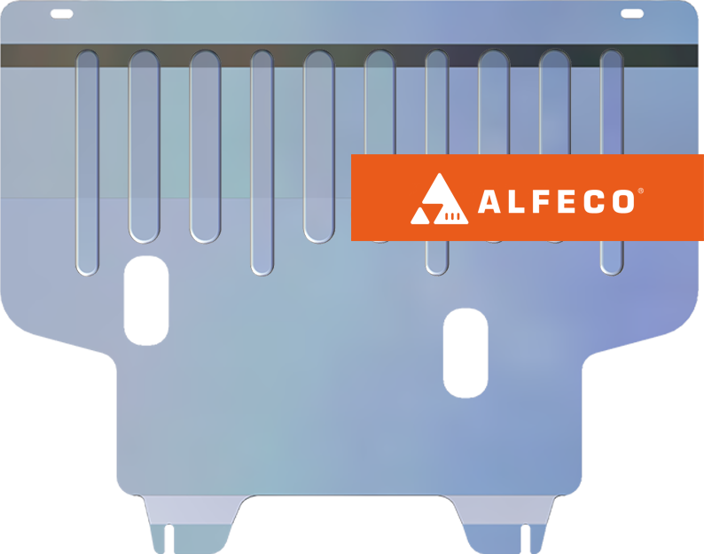 Защита алюминиевая Alfeco для картера и КПП Chery Amulet 2006-2010. Артикул ALF.02.01 AL4