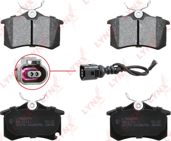 Тормозные колодки LYNXauto. Артикул BD-1211