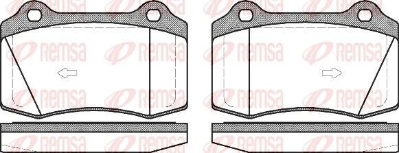 Тормозные колодки Remsa. Артикул 0434.55